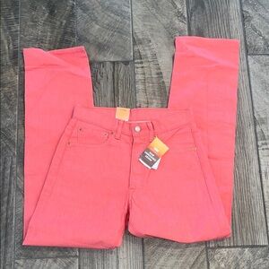 NWT 501 Levi’s coral colored Jeans